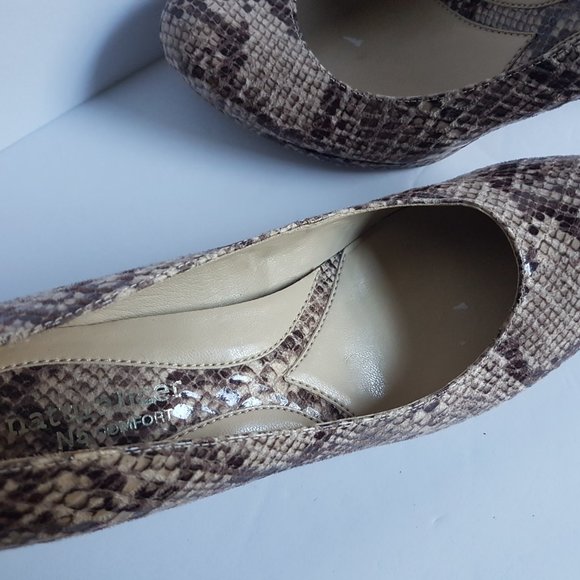 - Naturalizer Size 6.5 High Heel Shoes Snake Skin Look - Picture 3 of 6